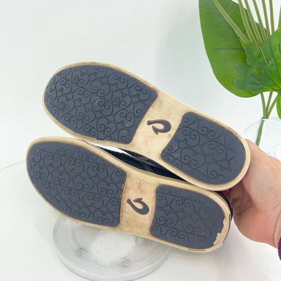 OluKai Women's Pehuea Shoe Size 9 Slip On Loafer Flats Blue Mesh Convertible - Picture 12 of 16